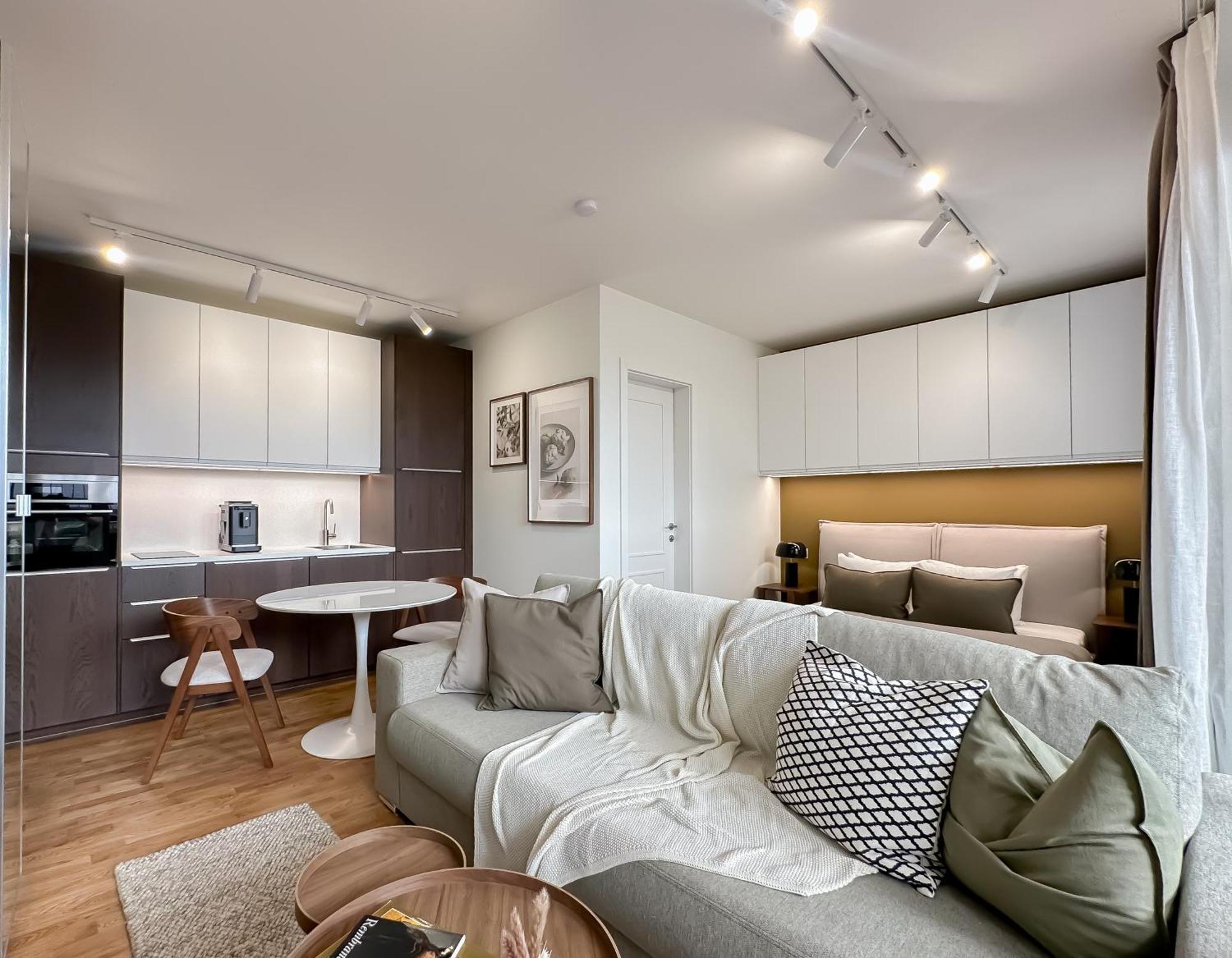 Turnkey I Karlin Square Apartments Praga Quarto foto